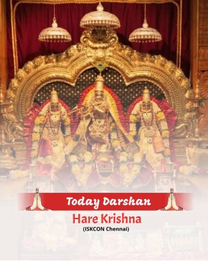 Deity of Lord Krishna at ISKCON Chennai