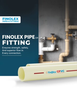 Finolex CPVC pipes and fittings installation with a focus on strength and safety.