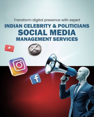 Social media management services for Indian celebrities and politicians