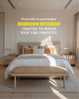 Modern bedroom with a neutral color palette and natural light.