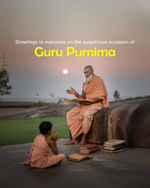 A Guru and disciple during Guru Purnima