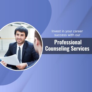 Image of a career counselor meeting with a client, promoting professional counseling services.