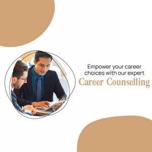 Two professionals discussing career options with a tablet.