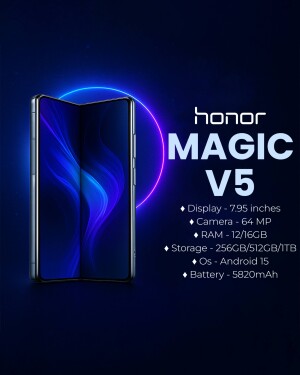 Honor Magic V5 foldable smartphone with specifications