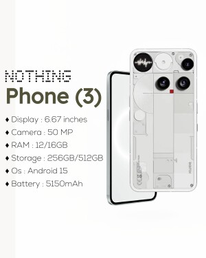 Nothing Phone (3) smartphone with specifications