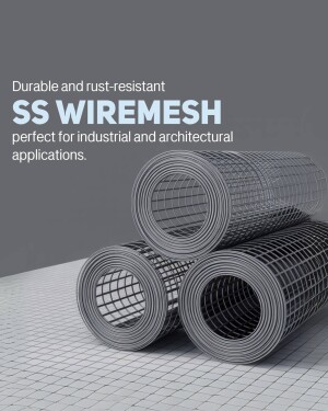 Stainless steel wiremesh rolls for industrial and architectural applications