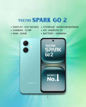 Tecno Spark Go 2 mobile phone with specifications