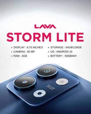 Lava Storm Lite smartphone with specifications