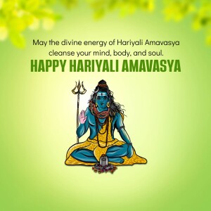 Happy Hariyali Amavasya Greetings Advertisement For WhatsApp