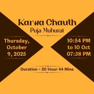 Karwa Chauth 2025 Puja Muhurat Creative Design For Twitter