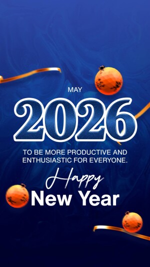 May 2026 Happy New Year Poster Poster For Facebook