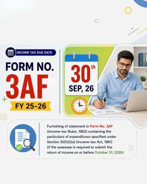 Professional working on laptop with Form 3AF due date reminder