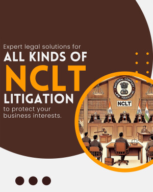 Image depicting NCLT litigation and legal solutions for business interests.