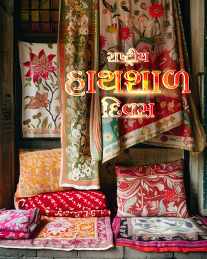 A display of colorful Indian textiles including scarves, cushion covers, and fabrics with floral embroidery.