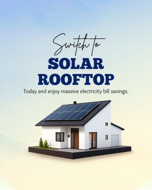 Image of a house with solar panels on the roof, promoting solar energy savings.