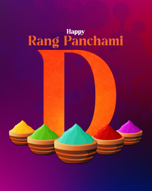 Basic Alphabet - Rang Panchami festival poster