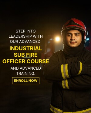 Firefighter promoting Industrial Sub Fire Officer Course