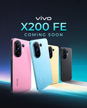 Vivo X200 FE smartphone in multiple colors