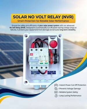 Solar Sytem Protection Relay Solar No Volt Relay (NVR) Smart Protection Image For WhatsApp