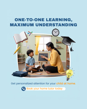 Image depicting a tutor and student in a home learning environment.