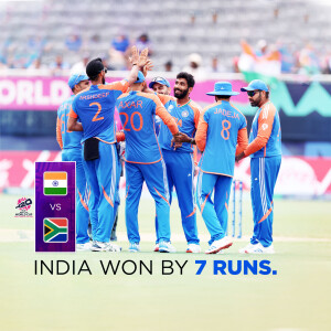 Indian cricket team celebrating a win against South Africa
