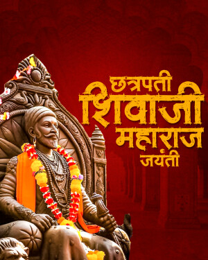 Image of Chhatrapati Shivaji Maharaj on his Jayanti