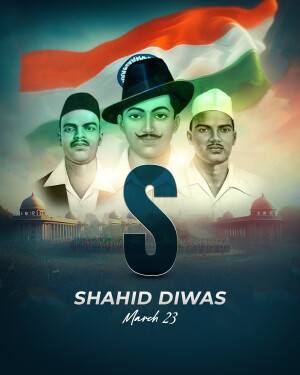 Special Alphabet - Shahid Diwas ad post