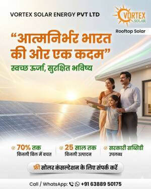 Vortex Solar Energy Rooftop Solution Advertisement For LinkedIn