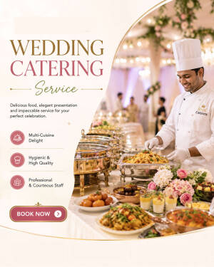 A chef preparing a grand buffet for a wedding event.
