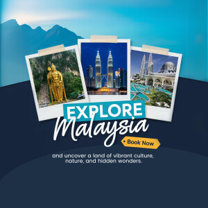 Collage of Malaysian landmarks with the text 'Explore Malaysia'