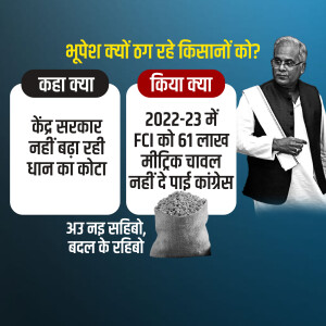 Image depicting concerns about farmers and government policies regarding rice procurement.