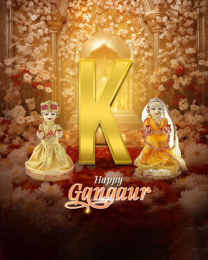 Gangaur festival celebration with dolls and floral decorations