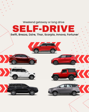 Collage of various car models available for self-drive rental.