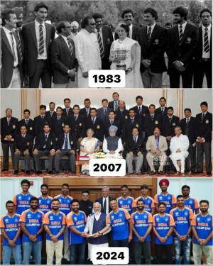 Comparison of Indian Cricket Teams from 1983, 2007, and 2024
