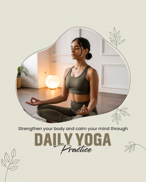 Woman meditating in a yoga pose