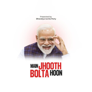 Image of Narendra Modi with text 'Main Jhooth Bolta Hoon'