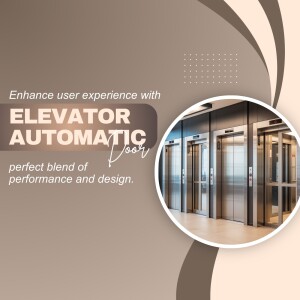 Modern elevator doors with automatic features