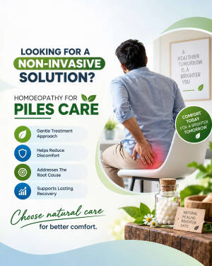 A man experiencing discomfort from piles seeking non-invasive homoeopathic treatment solutions.