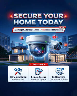 CCTV camera system installation for home security services