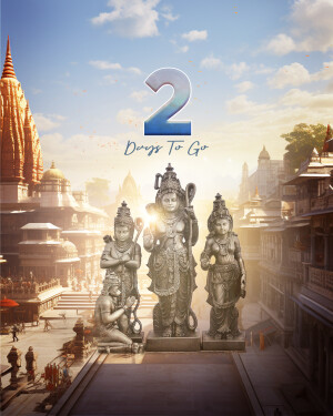 2 days to Go Ram mandir Status