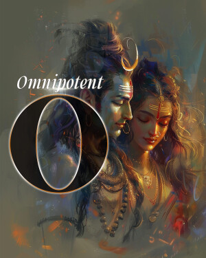 Digital art depicting Lord Shiva and Parvati