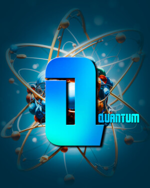 A stylized image representing quantum physics with a large letter 'Q' and an atomic model.