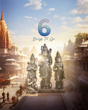 Countdown to Ram Mandir: 6 Days to Go! 8 Ram Mandir consecration 6 Days Remaining