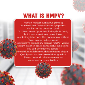 Image explaining what hMPV is and its symptoms.