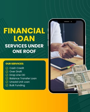 Image depicting financial loan services offered through a mobile app.
