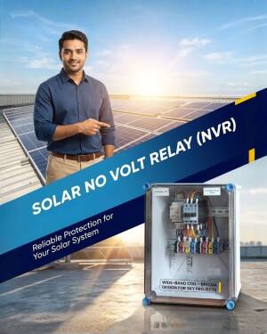 Solar Sytem Protection Relay Solar No Volt Relay NVR Protection System Promotional Banner For Threads