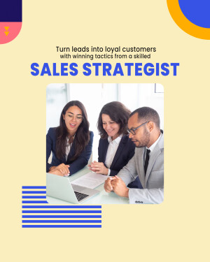 Image of a diverse team collaborating on a laptop, promoting sales strategy services.