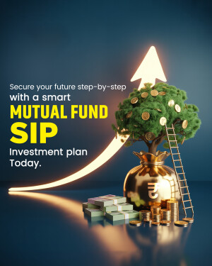Image depicting a growing tree made of coins with a ladder, representing investment growth through a Mutual Fund SIP.