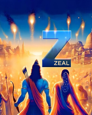 Promotional poster for Zeal with Ramayana imagery