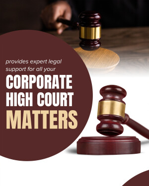Gavel and block representing corporate law and high court proceedings.